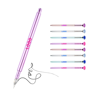 Customized Promotional Plastic Gel <b>Ink</b> Pen Big Diamond Crystal Bluk 1.0mm <b>Refills</b> Custom Printing Logo Personal Pens Office Gift - Product Image 1