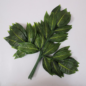 Simulation <span class=keywords><strong>Ginkgo</strong></span> <span class=keywords><strong>Biloba</strong></span> Feuille D'érable Décoratif Arbre Feuilles Fausses Feuilles En Plastique Branches D'arbre Banyan Arbre - Product Image 4