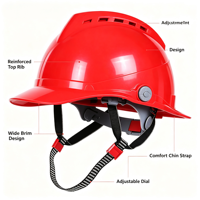 Casque de sécurité pour électricien, casque isolant haute tension, protection de la tête pour travaux électriques en hauteur, réglage par bouton rotatif, OEM