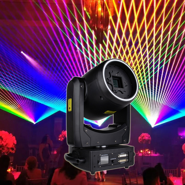 10w Moving Head Laser Show System LED Stage Club Animation RGB Full Color Laser for Party Event Wedding Stage Dj