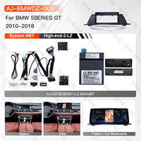 Kit d'installation d'autoradio Android MSM AHD 12.3 avec écran spécifique au modèle, Carplay sans fil, pour BMW 10-18 Série 5 GT