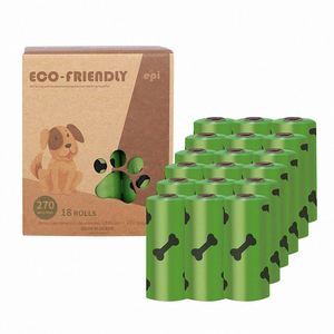 Custom Logo Printed Dog Cornstarch Eco Friendly Biodegradable <b>Compostable</b> Poo Waste <b>Bags</b> for Pet Dogs Poop <b>Bags</b> - Product Image 1