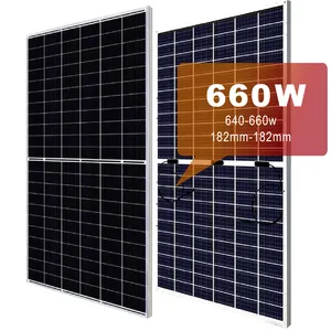 Vente en gros 210 mm Power Cell Meilleurs bardeaux solaires 640 680W 670W Panneau solaire monocristallin