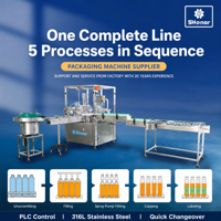 Machine de remplissage et de bouchage automatique de haute précision contrôlée par PLC pour parfums et vernis à ongles, 1-5 ml, pour flacons en verre de 2 ml et 3 ml