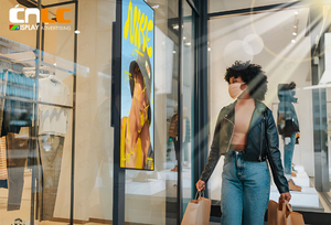 شاشة عرض LCD داخلية مقاس 65 بوصة للنوافذ، شاشة قابلة للرؤية من خلال النظارات الشمسية لعرض الواضح للعروض الترويجية والمعلومات - Product Image 6