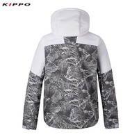 Veste Softshell Imperméable Imprimé Jacquard Kippo Luxe pour Hommes et Femmes Veste de Sport à Col Montant avec Fermeture à Glissière Veste
