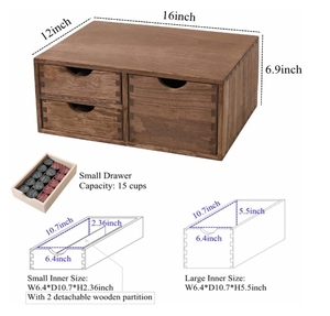 Soporte de cajón de almacenamiento de cápsulas de café personalizado para cápsulas, organizador de escritorio multifuncional, cajones para <span class=keywords><strong>cafetera</strong></span> K Cup Brew - Product Image 4