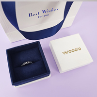 Nouveau design de couvercle et de base de haute qualité, emballage de cadeau pour collier, boîte en carton de luxe pour bijoux vente en gros