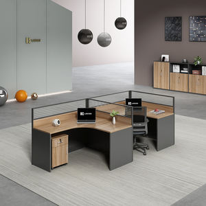 LR-W-008 de <span class=keywords><strong>bureau</strong></span> moderne <span class=keywords><strong>cloison</strong></span> de <span class=keywords><strong>bureau</strong></span> 2-4 personnes poste de travail pour <span class=keywords><strong>bureau</strong></span> à domicile ou école Option - Product Image 4