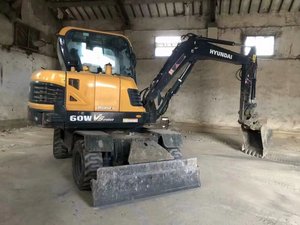 Vendita calda escavatore usato Hyundai ec60w escavatore a ruote 6ton mini escavatore prezzo a buon mercato scavatrice di seconda mano per la vendita - Product Image 3