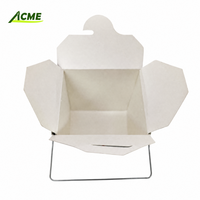 Individuell Bedruckte Weiße Karton Takeaway-Box Papierbox mit Drahtgriff für Kekse Schokolade Backwaren Desserts