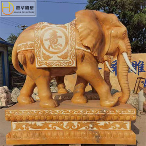 Jiahua Stone <b>Elephant</b> Sculpture Chinese Style Durable Outdoor Garden <b>Decoration</b> - Product Image 1