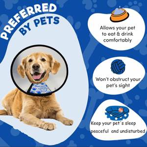 समायोज्य आधुनिक प्लास्टिक पालतू वसूली शंकु कॉलर बेगल डचशंड सर्जरी एलिज़ाबेथ कॉलर काटने से घाव m - Product Image 5