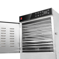 Commerciële Elektrische Vruchten Voedsel Dehydrator Machine Rvs Drogen Mango Banaan Citrus Druif Vis Vlees Droger Machines