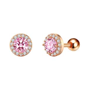 Tige en acier inoxydable style mode personnalisé public oreille os ongles petites boucles d'oreilles vente chaude zircon micro-ensemble mini boucles d'oreilles - Product Image 5