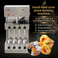 Machine à cônes à pizza commerciale, prix abordable, électrique, automatique, pour la préparation de cônes à pizza, équipement de restauration rapide pour food truck et boutique