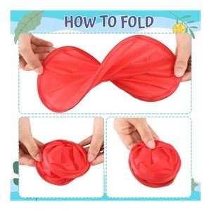 Wholesale Custom Logo Foldable Flyer Folding Handheld Fan Nylon Round Fold-Up Flying Disc with Case Outdoor Activity - Product Image 5
