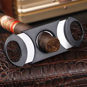 Custom Stainless Steel Keensun Double Blade Cigar Cutter