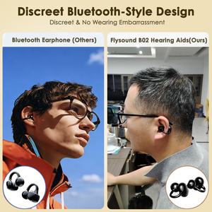 तेज <span class=keywords><strong>2026</strong></span> कम कीमत वाले ओपन-फिट शोर को रद्द करने के लिए ब्लूटूथ सुनवाई सहायता रिचार्जेबल से हल्के से गंभीर सुनवाई हानि - Product Image 2