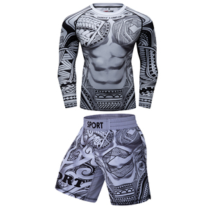 Di alta qualità Top Selling Custom Rash Guard camicie sub nuoto surf UV Rashguard Top pantaloni uomo Rash Guard tute sportive - Product Image 5