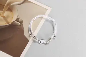 Hot Selling 1 Paar Tai Chi Armband Trendy Yin Yang Hanger Armband Voor Paar Vrienden Choker Sieraden Geschenken