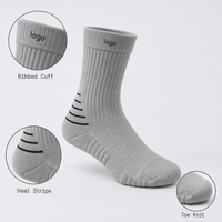 Chaussettes de randonnée sur mesure, chaussettes de trekking extensibles avec bord côtelé et logo