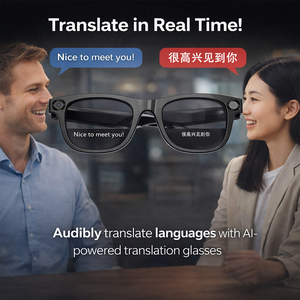 Occhiali Intelligenti AI Multifunzionali con Fotocamera, Registrazione Video 1200P, Riproduzione Musicale, Traduzione Testo <span class=keywords><strong>e</strong></span> Voce Multilingue, Occhiali BT - Product Image 2