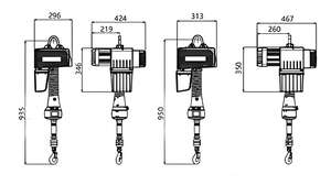 Poignée de levage à détection de force 120 kg 250 kg 500 kg Palan électrique intelligent ergonomique à servo - Product Image 3