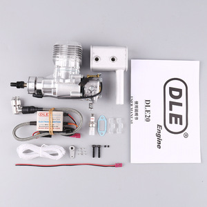Motor DLE DLE20 de 20cc, Dos Tiempos, Monocilíndrico, a Gasolina, para Avión RC, con Encendido Electrónico - Product Image 1