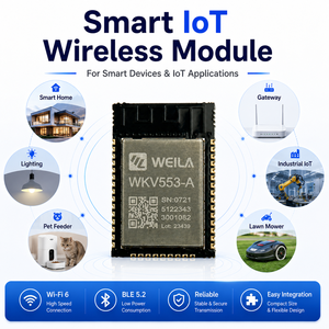 โมดูลไร้สาย <span class=keywords><strong>IoT</strong></span> อัจฉริยะ WiFi 6 BLE 5.2 สำหรับเกตเวย์บ้านอัจฉริยะและ <span class=keywords><strong>IoT</strong></span> อุตสาหกรรม - Product Image 1