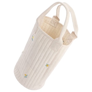Nouveau design populaire, mini sac en toile mignon pour tasse de thé au lait, bouteille d'eau, mini sac à main en tissu, sac fourre-tout portable en toile rayée - Product Image 3