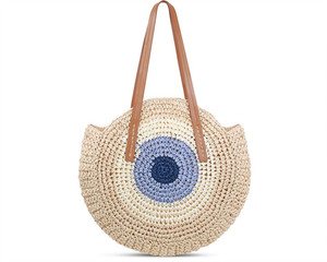 Sangle Boho Perlee Paille De Gros Sac Sunsier Tisse Noir Sacs Tisses Boheme Crossbody Straw Big Bag Du Livre A Main Verifie - Product Image 4