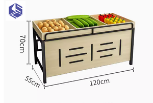 Cửa hàng trái cây khung lưu trữ giá hiện Đại siêu thị trái cây và rau quả hiển thị giá - Product Image 4