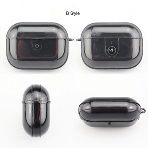 Guscio di plastica dura Raw nero scanalato per <span class=keywords><strong>Airpods</strong></span> Pro Groove <span class=keywords><strong>Cover</strong></span> Hard PC per <span class=keywords><strong>Airpods</strong></span> 4 1 2 3 Pro Pro2 custodia vuota - Product Image 5