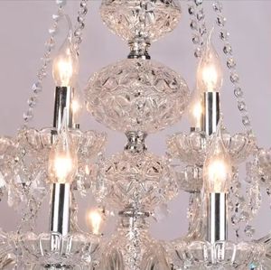 European Style Hanging Pendant Light Living Room Wedding Decoration French Glass <b>Crystal</b> <b>Chandelier</b> - Product Image 4