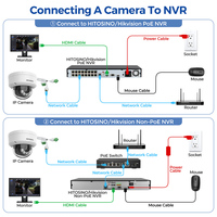 Kit Kamera IP Hikvision 4/8MP Acusense Dual Light 4ch 8ch 16ch 32ch dengan Pengenalan Wajah, PoE, NVR, Sistem Kamera Jaringan Berkabel