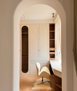 Muebles de dormitorio modernos de estilo crema francés, armario plegable independiente duradero para apartamento, hogar, Hotel, comedor, uso - Product Image 5