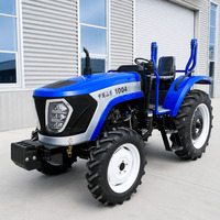 Tracteur agricole compact 4x4 à performance stable, best-seller, 50 CV - 100 CV, avec contrepoids et tondeuse