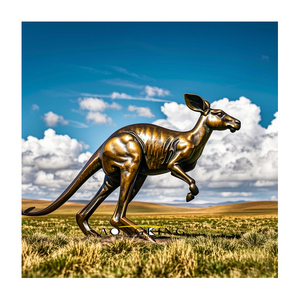 Khuyến Mại Lớn <span class=keywords><strong>Kangaroo</strong></span> Bronze Điêu Khắc Cho Zoo Cuộc Sống Kích Thước <span class=keywords><strong>Brass</strong></span> <span class=keywords><strong>Kangaroo</strong></span> Tượng - Product Image 1