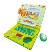 Ordenadores Portátiles de Juguete para Niños, Ordenador Portátil Educativo para Niños, Máquina de Aprendizaje de Inglés con Diseño de Dinosaurio