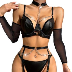 Nouvel ensemble de lingerie sexy pour femme avec chaîne et collier, style Spicy Girl, pour le maintien et le confort - Product Image 6
