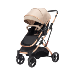 <span class=keywords><strong>Passeggino</strong></span> Pieghevole 2-in-1 in Lino e Oxford per Neonati con Telaio in Acciaio Inossidabile, Protezione Solare, Capacità di Carico 15kg - Product Image 1