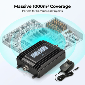 Kit complet adapté pour répéteur cellulaire 4G 1G 2G 3G 5G, amplificateur pour tous les opérateurs, réseau GSM 700/900/1800/2100Mhz pour la maison - Product Image 4