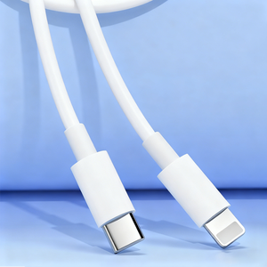 สายชาร์จโทรศัพท์มือถือแบบพกพา PD27w หัว <span class=keywords><strong>USB</strong></span>-C ชาร์จเร็ว สายดาต้า 8 พิน ขายส่ง ความยาว 1 ม. 1.85 ม. ใช้ได้กับ IOS - Product Image 1