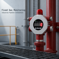 Détecteur de gaz fixe HIREP, alarme de gaz inflammable et toxique, IP66 ATEX CE FCC SIL certifié, capteur d'avertissement numérique industriel