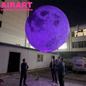 Marioneta Inflable de Luna y Estrella con Iluminación LED, <span class=keywords><strong>Marionetas</strong></span> Inflables de Planetas y Luna para Desfiles con Iluminación LED - Product Image 5