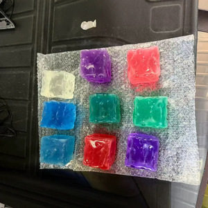 Jouet de décompression transfrontalier transparent en forme de fromage, avec fonction de pétrissage et simulation sonore - Product Image 1