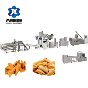 Nouvelle ligne de production de snacks soufflés 2D 3D entièrement automatique en acier inoxydable avec extrudeuse bivis pour la fabrication de chips à base d'amidon de maïs - Product Image 3