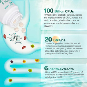 Vente d'usine Probiotiques Renforcer le système immunitaire Comprimés Complément alimentaire naturel Perte de poids Favoriser la digestion Prébiotiques Comprimé - Product Image 3