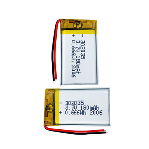 Литий-ионный полимерный аккумулятор 302035 3.7В 180мАч LP302035, перезаряжаемая LiPo батарея - Product Image 3
